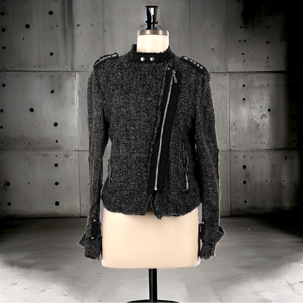 NWOT Monari 38(eu) 100% cotton studded zip up jacket